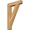 Ekena Millwork Traditional Block Rough Sawn Bracket, Western Red Cedar, 4"W x 22"D x 34"H BKT04X22X34TRA05RWR - alternate 1